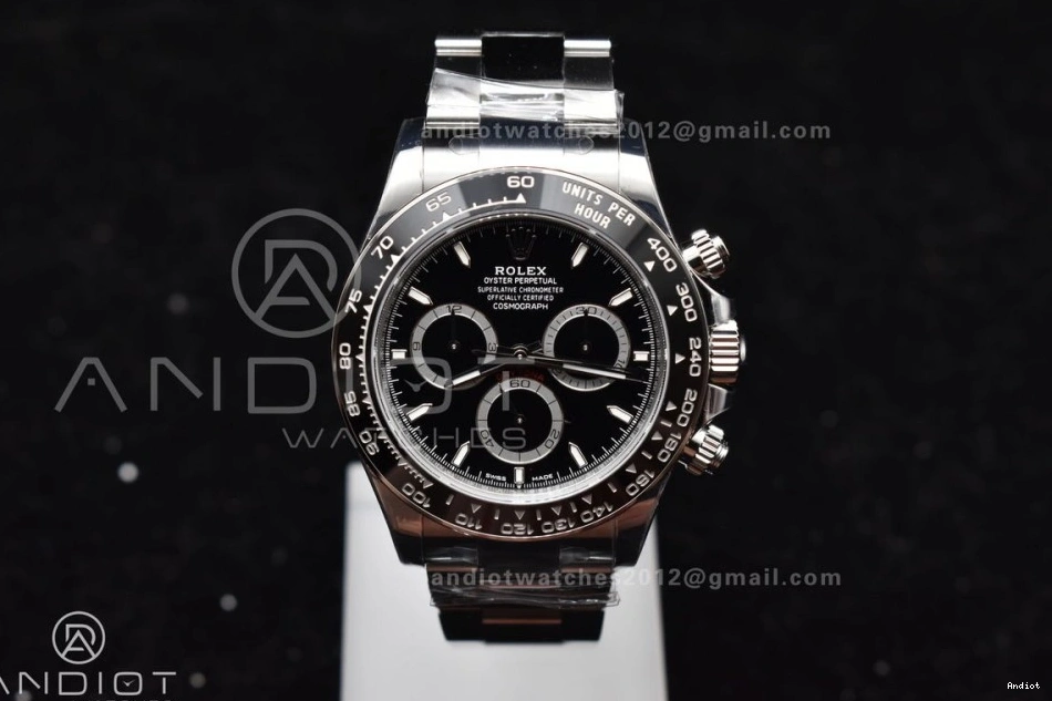 Movement Black 1:1 VS Daytona Dial Steel SBF 126500 Rolex 904L in Factory SL4801 0801
